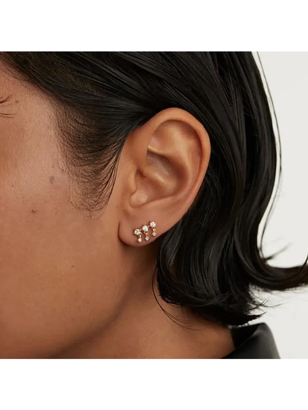 Одиночная серьга Sol серебро 925 пробы покрытое золотом