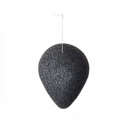 PURITO Bamboo Charcoal Konjac Sponge, 7g - Спонж-конняку с древесным углём