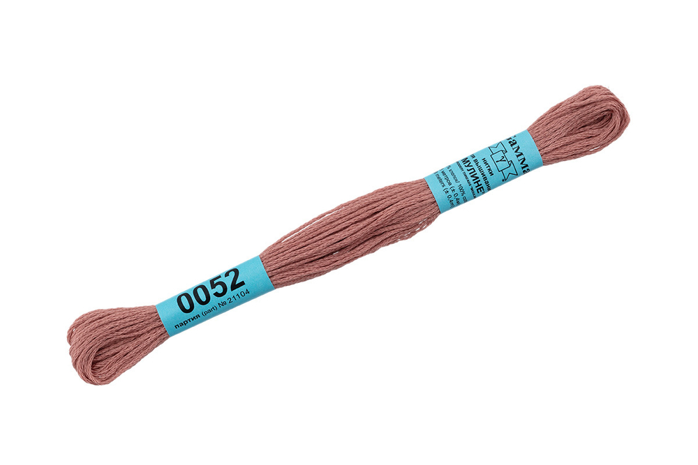 Мулине "Gamma" , 100% хлопок, 8 м, №0052