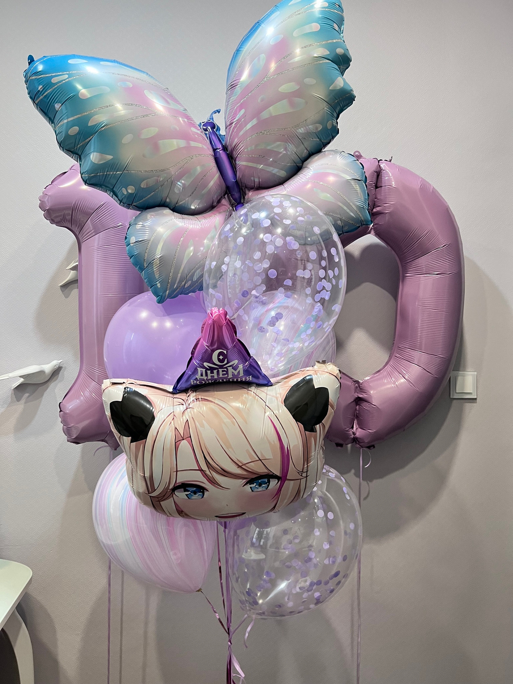 Набор шаров Аниме и Бабочка