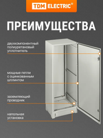 Корпус металлический ЩМП-16.6.4-0 (1600х600х400) IP66 без монтажных панелей TDM