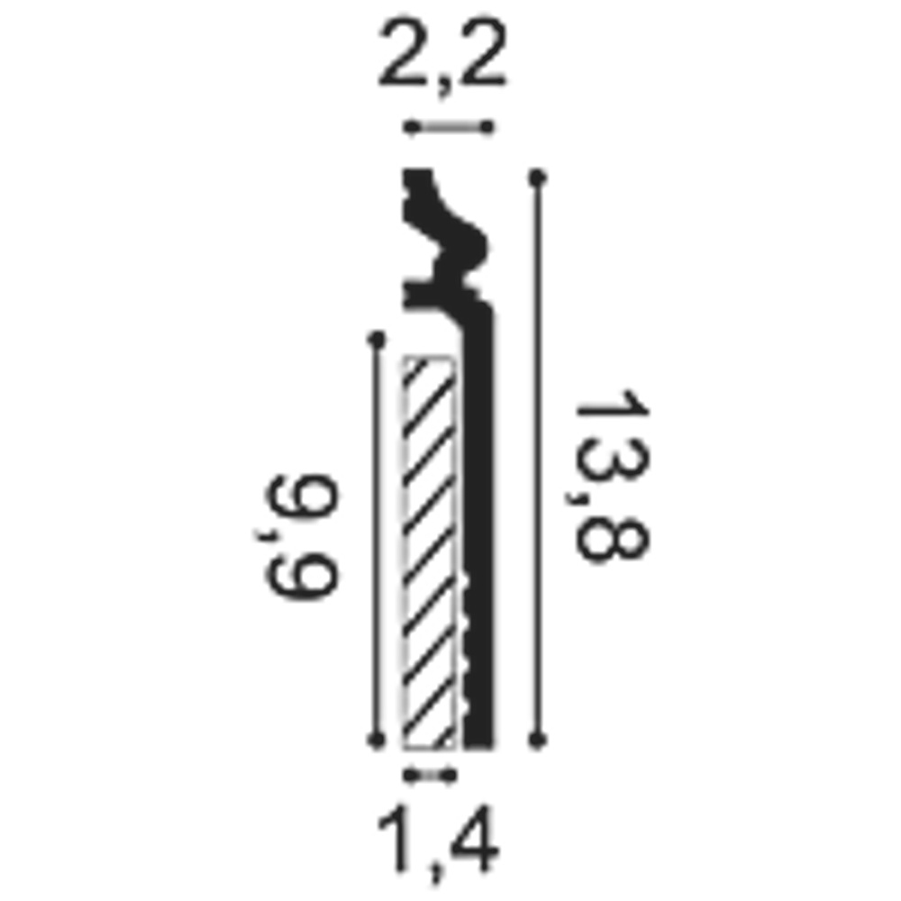 Плинтус Byblos DUROPOLYMER® SX186