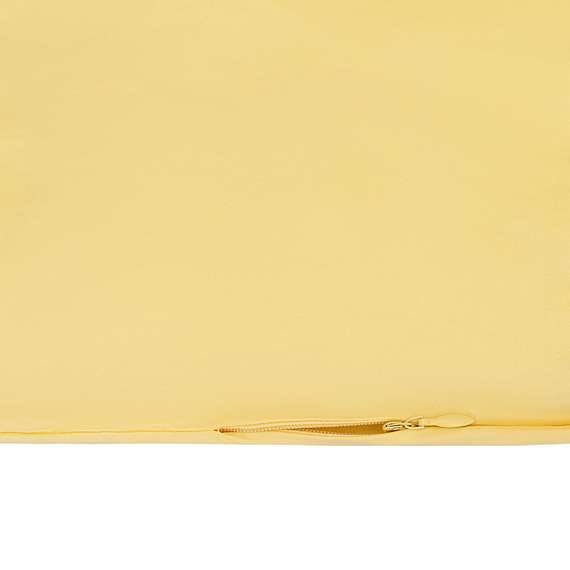 Комплект постельного белья из стираного перкаля светло-желтого цвета из коллекции essential, 200х220 см