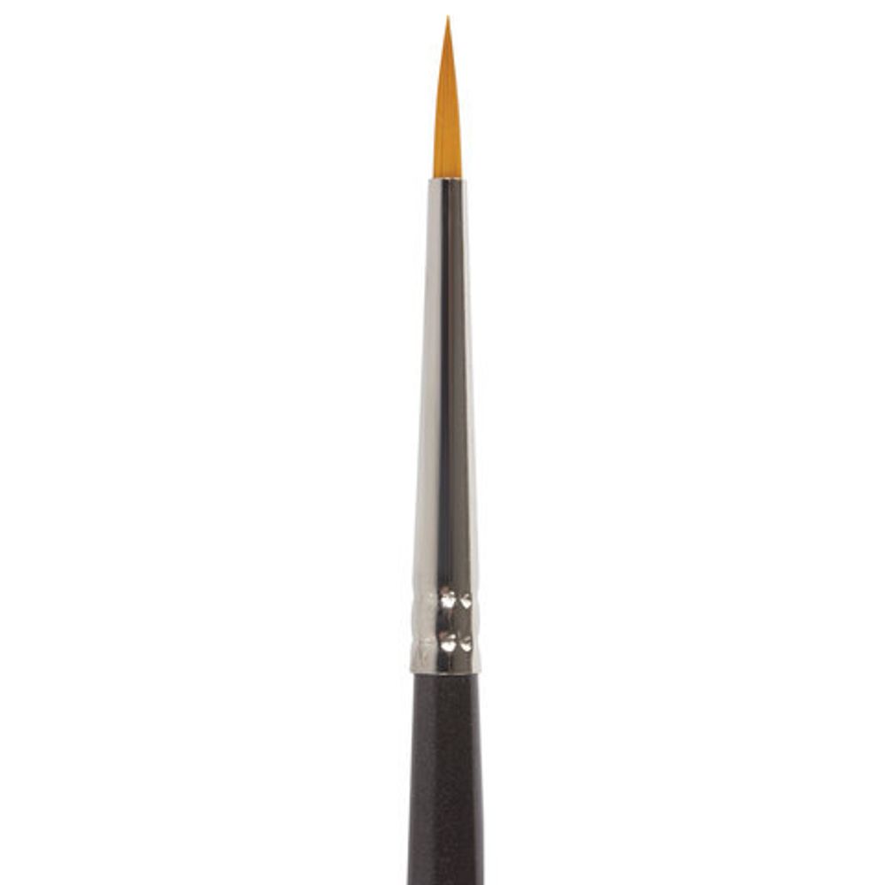 Кисть художественная проф. BRAUBERG ART CLASSIC, синтетика жесткая, круглая, № 1, длинная ручка, 200656