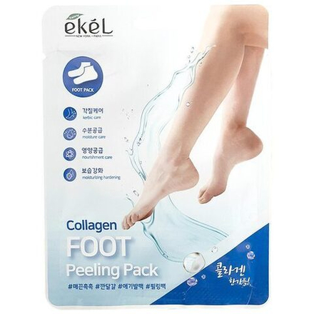 Пилинг-носочки с коллагеном Ekel Collagen FOOT Peeling Pack, 1 шт