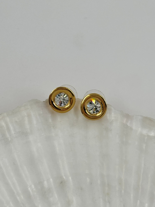 Серьги пусеты с кристаллами Givenchy