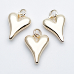 Подвеска Сердце, цвет золото, размер 16*12 мм, цена за 1 шт
