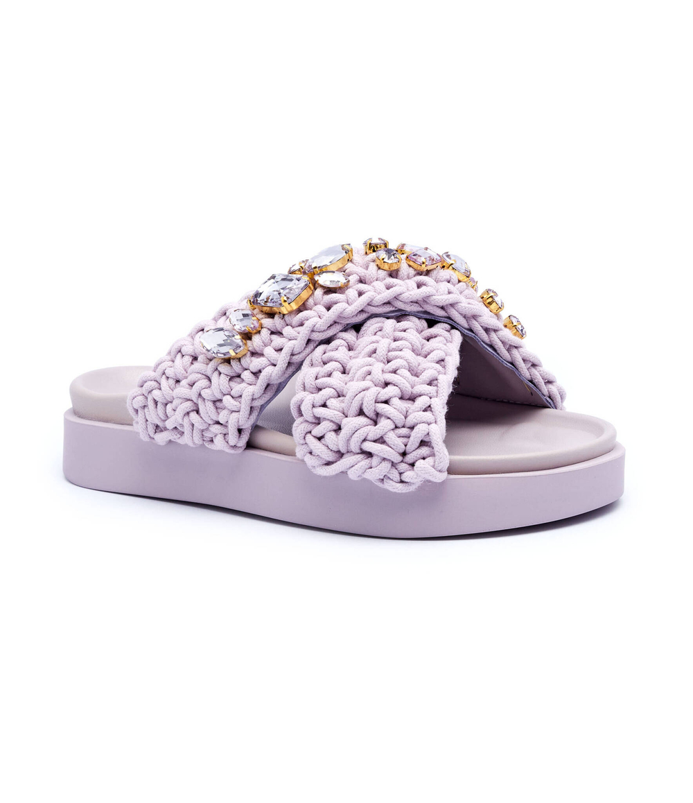 Шлепанцы INUIKII - лавандовый(70104-106)