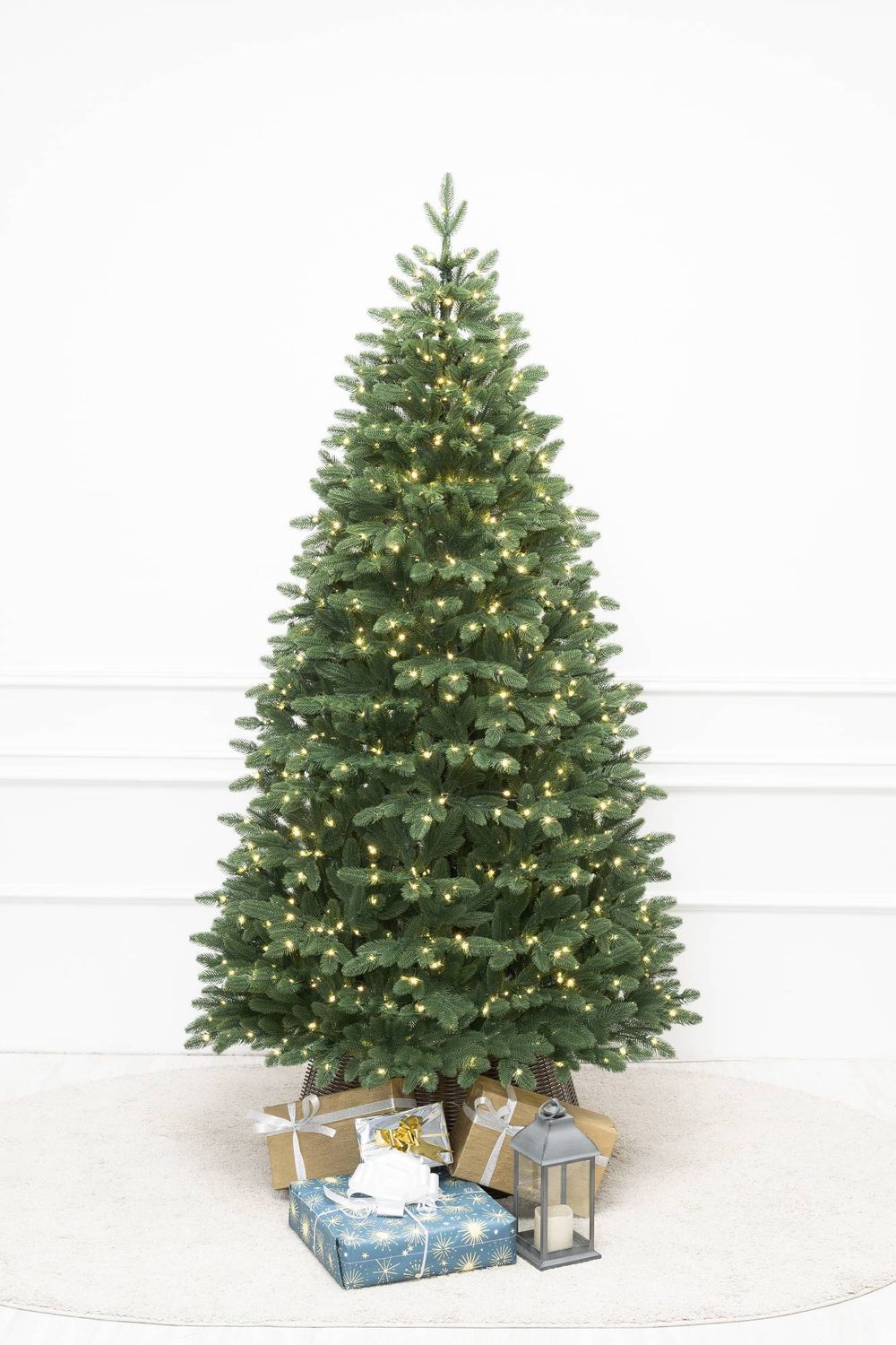 Елка с гирляндой «Олимпия» (Литая хвоя) 180 см / 1,8 м