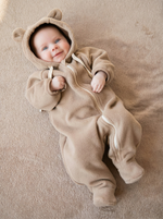 Комбинезон плюшевый с ушками "Капучино" 0+