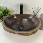 Раковина из речного камня RS-65222 48*41*15 0856