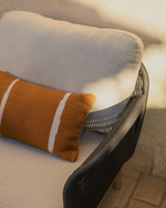 Уличное кресло Alipa из акации и веревки темно-серого цвета