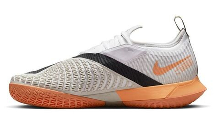 Мужские кроссовки теннисные Nike React Vapor NXT - white/khaki/light bone/orange trance