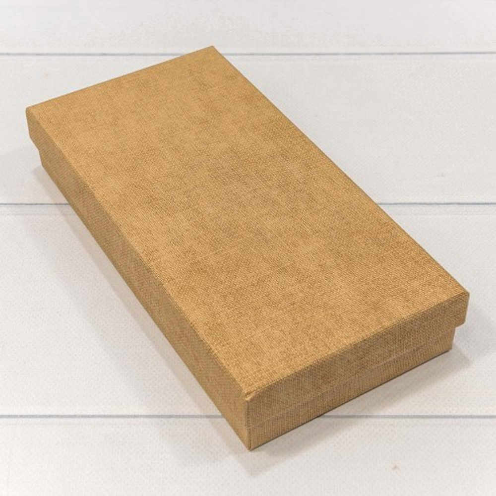 Коробка Ювелирная 24х12х4 см (Серовато, Желтый)