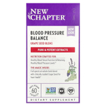 New Chapter, Blood Pressure Balance, смесь виноградных косточек, 60 веганских капсул