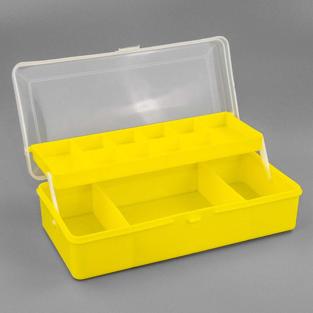 Коробка с лифтом (210х100х55мм), Желтый