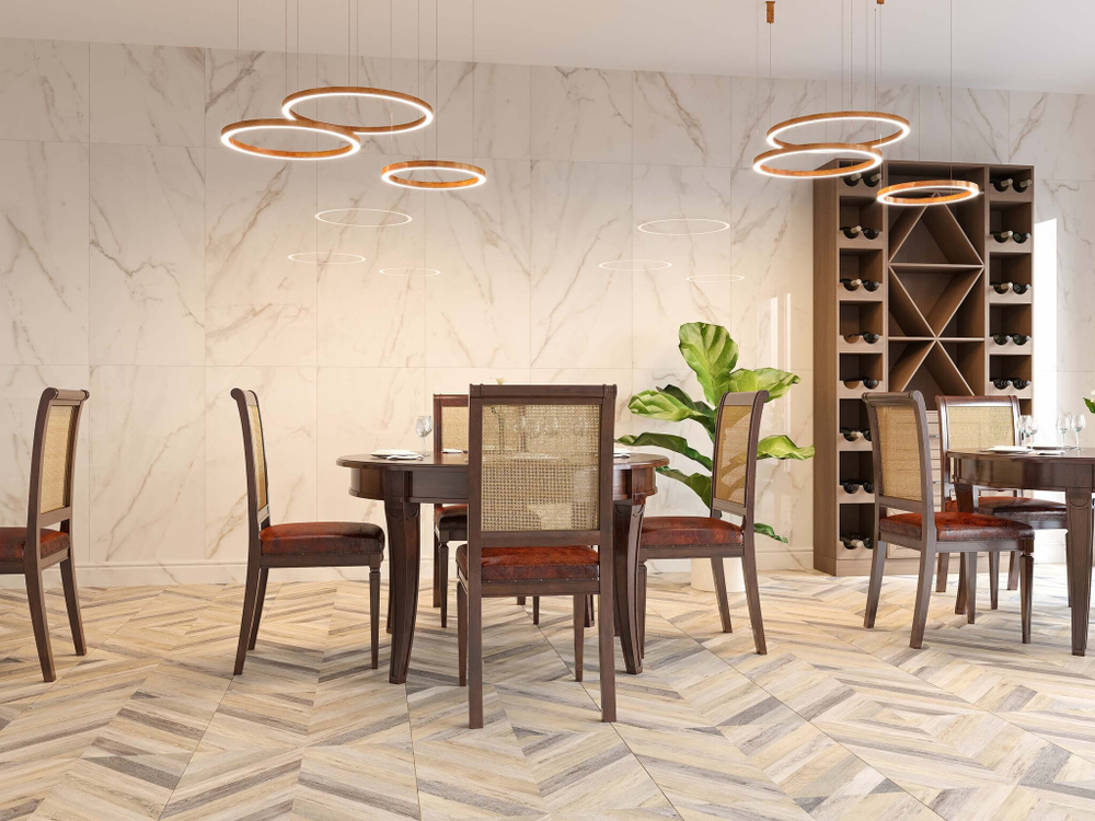Глазурованный керамогранит Estima Melody МО102 60x120 см 1.44 м² неполированный цвет бело-бежевый