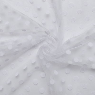 Фатин горох, 50 гр/м2, 148 см, белый