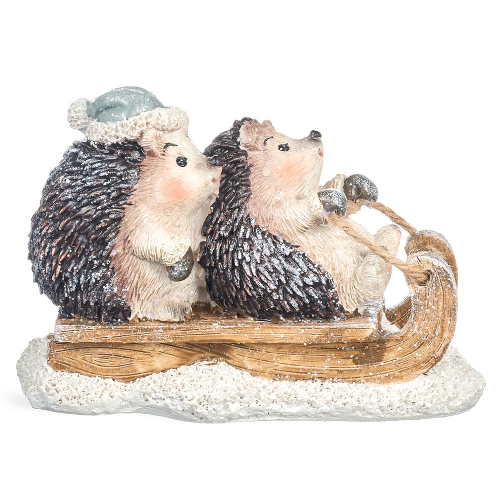 СТАТУЭТКА "ЕЖИКИ" 15Х8,5Х9,7 СМ