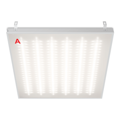 Светильник ГРИЛЬЯТО ДВО02-052 с БАП EM3 54Вт 4000К IP40 Микропризма 6500лм 588х588х40мм WOLTA PRO