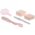 Набор для контурирования лица и ухода за бровями «Beauty Master», цвет микс, (зеркало, спонж 2 шт, пинцет, корректор д/бровей), 20*7,9см