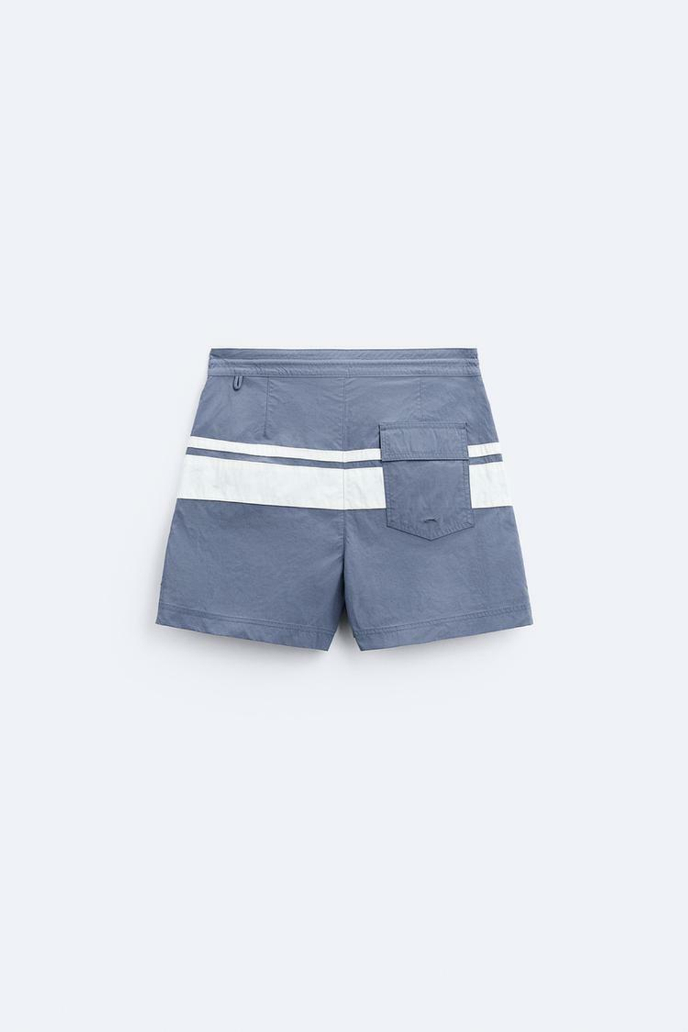 ZARA ПЛАВКИ В ПОЛОСКУ, СИНИЙ / СЕРЫЙ