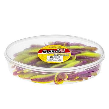 Виброхвост несъедоб. Minoga 3,75'/9.5 см Fio & Acid lemon 100шт. (HS-17-027-N) Helios