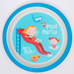 4645239 Тарелка из бамбука, рисунок МИКС