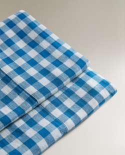 Комплект постельного белья Zara Home, 75х100 см, хлопок 100%, в клетку, 1660/499