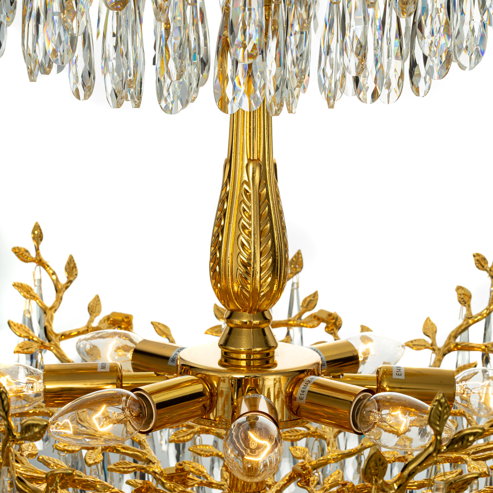 Citilux RITZ CL310262 Люстра хрустальная подвесная Золото