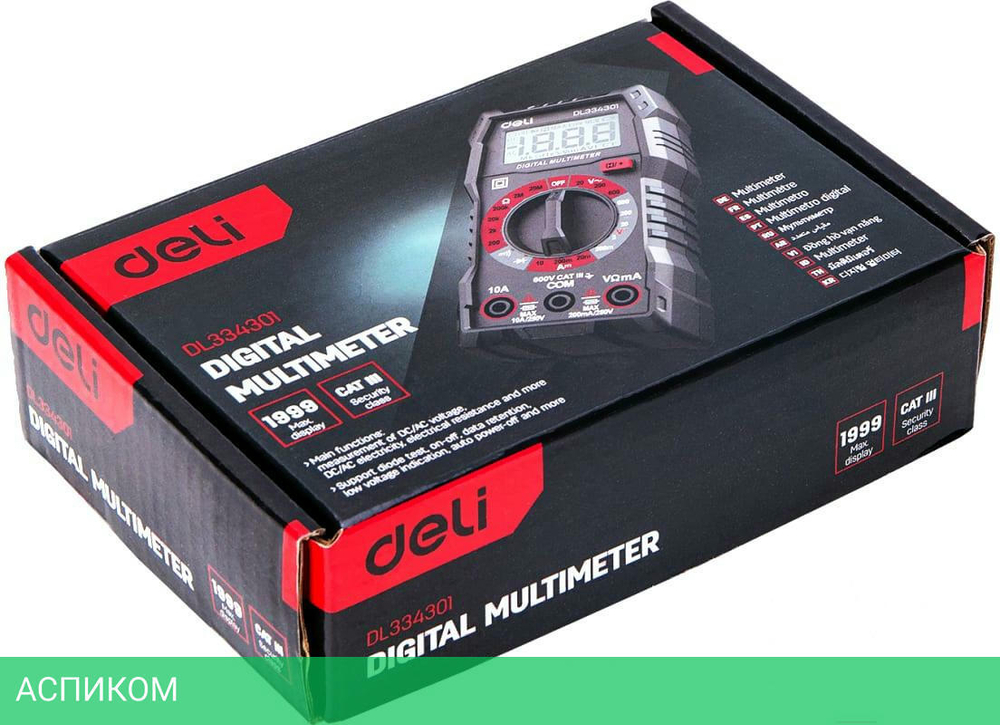Мультиметр Deli DL334301