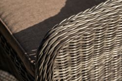 "Эспрессо–150 R" обеденная группа плетеная, цвет графит