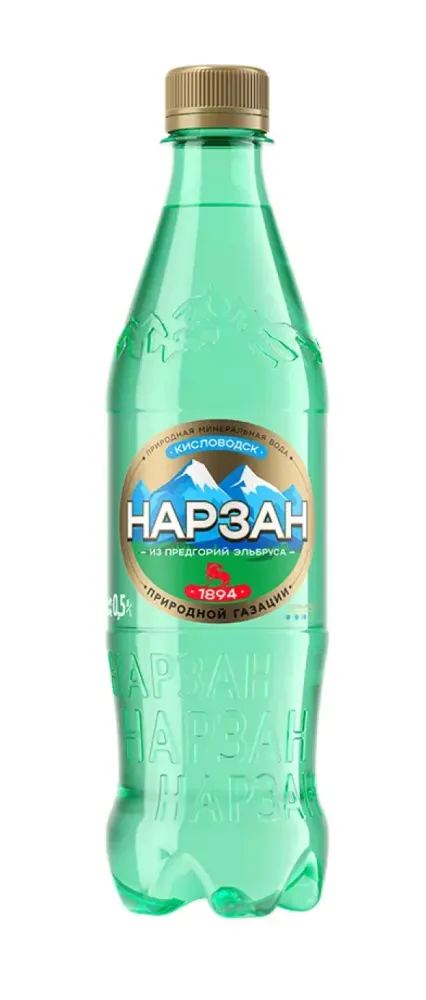 Нарзан минеральная вода 0,5 л ПЭТ природной газ Нарзан минеральная вода 0,5 л ПЭТ природной газ
