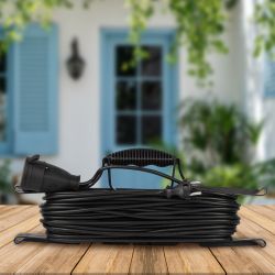 Удлинитель силовой ЭРА GREEN LINE FR-6-30m Greenline на рамке 1 розетка без заземления 30м ПВС 2x0.75мм2