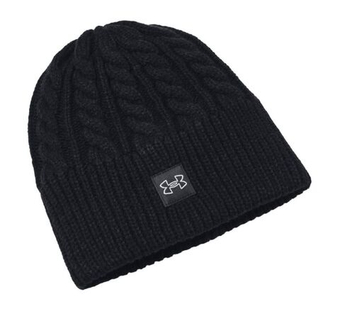 Czapka zimowa Under Armour Halftime Cable Knit Beanie - черный