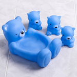 2300085 Набор для ванной «Мишки»: мыльница, игрушки 3 шт, цвет МИКС