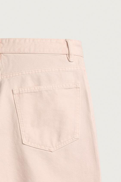 ZARA ДЖИНСОВЫЕ ШОРТЫ RELAXED FIT, РОЗОВЫЙ