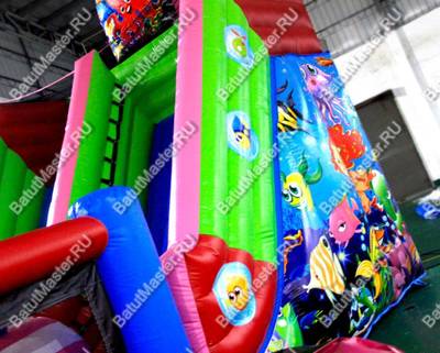 Батут-горка "Приключения рыбки" 7*5*6 м