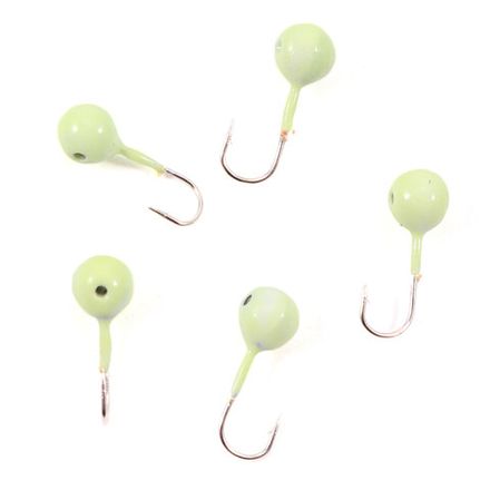 Мормышка вольф"ЯМАН"Шар с отв, р.4, вес 0,60 цв.фосф