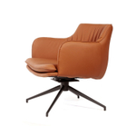 Лаунж кресло Sofia, экокожа терракот