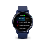 Смарт часы Garmin Vivoactive 5 синие с металлически-синим безелем и силиконовым ремешком