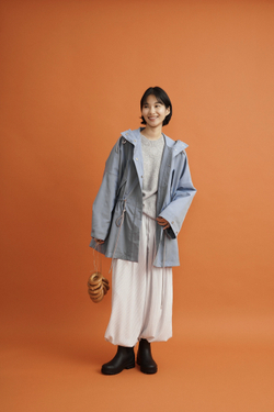 Парка утепленная, Индиго