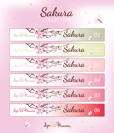 Луи Филипп Наклейки на типсы Sakura Collection