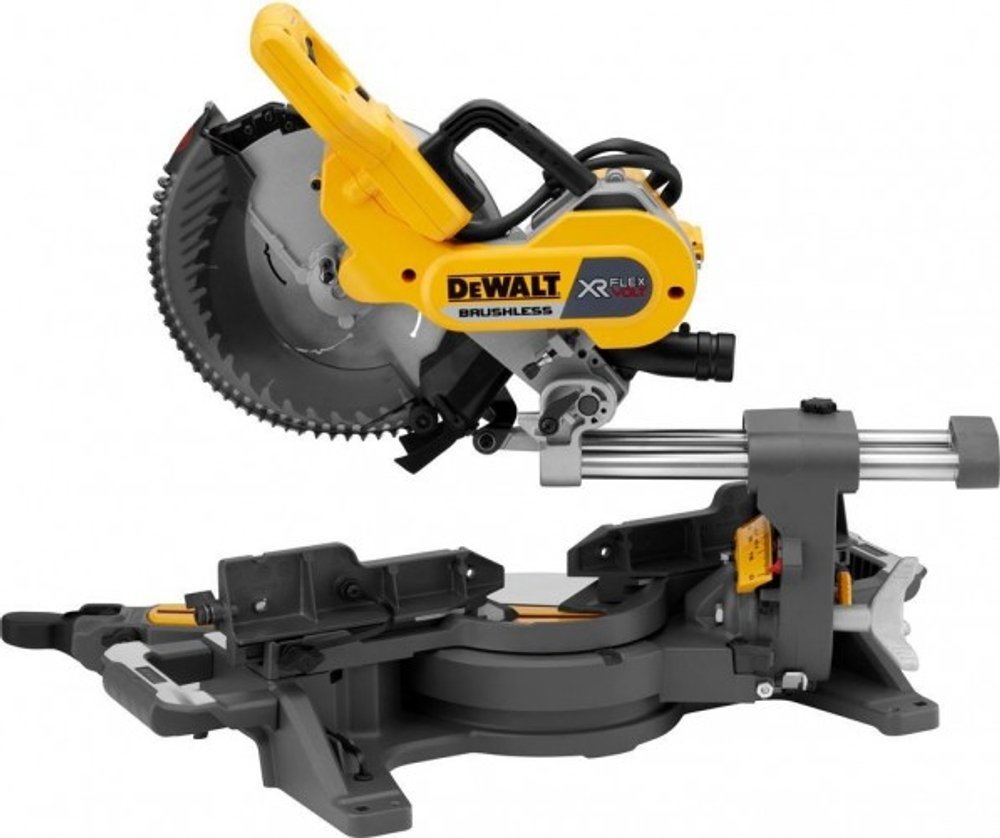 Пила торцовочная аккумуляторная DeWALT DCS 727 N FLEXVOLT, бесщеточная, без АКБ и ЗУ DCS727N-XJ