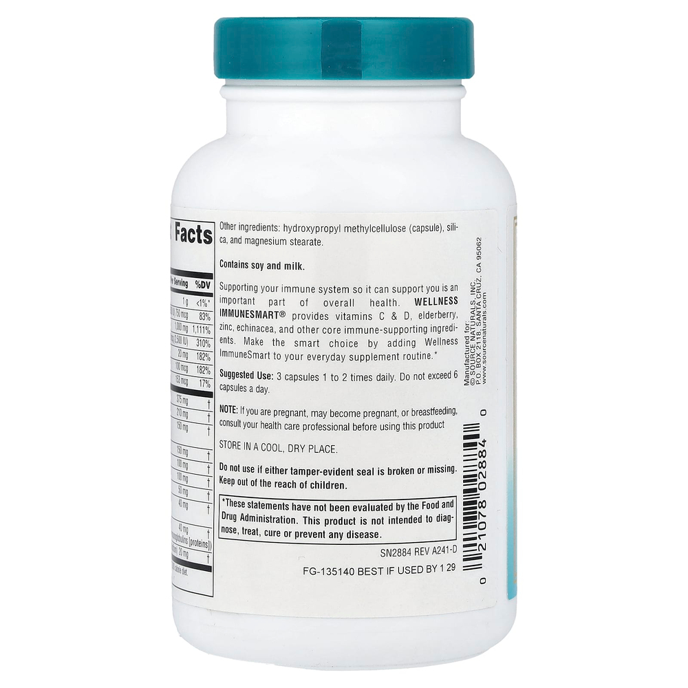 Source Naturals, Wellness, ImmuneSmart®, 90 капсул