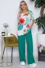Костюм Шейла (зеленый/цветы) К10513 LT Collection