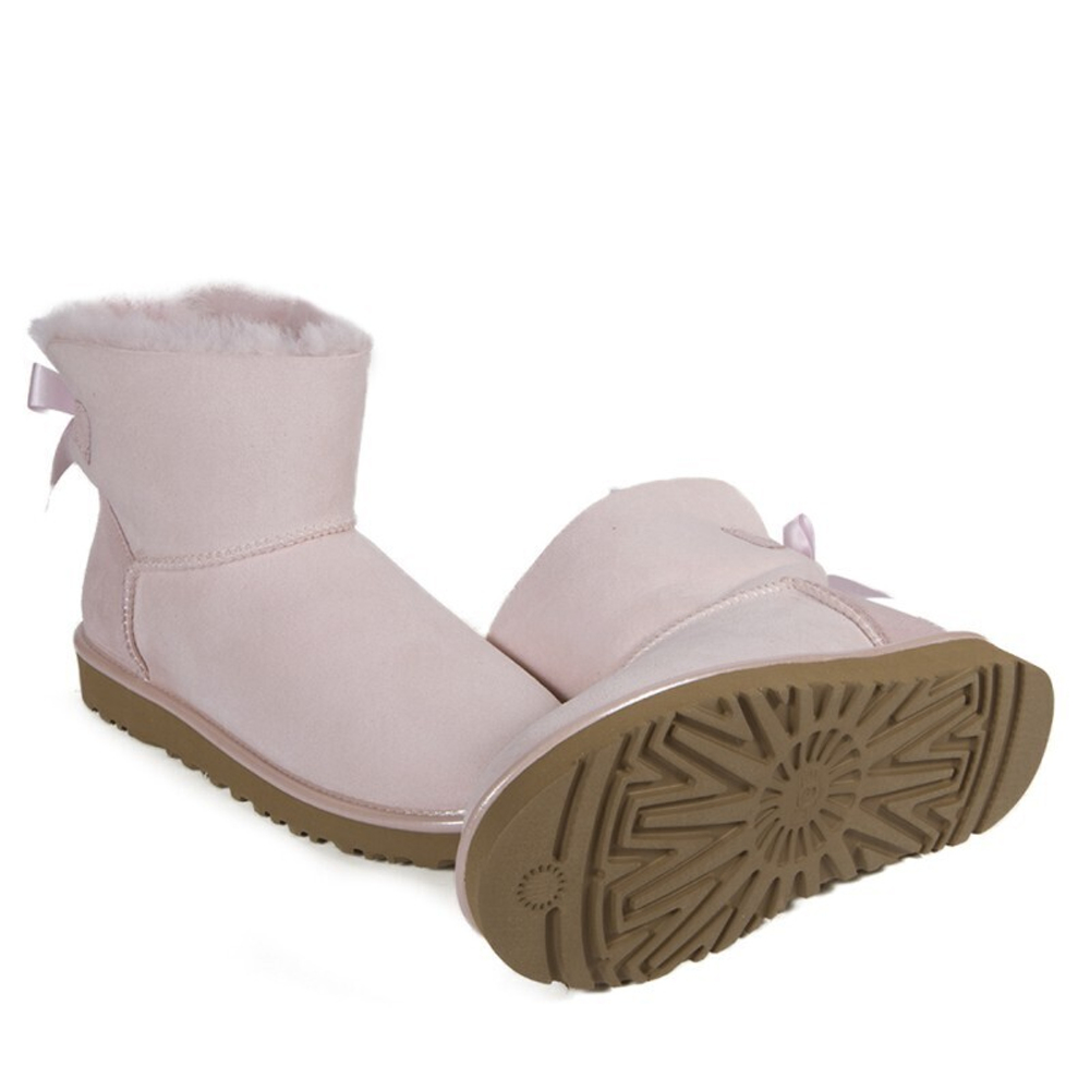 Угги Mini Bailey Bow II Metallic Seashe Pink