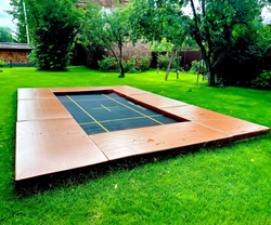 Встраиваемый батут - Обрамление из стального уголка