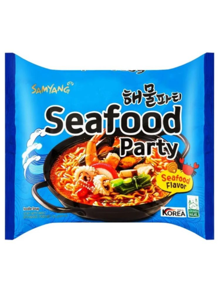 Лапша Samyang Seafood Party Морепродукты 125 г 6 шт
