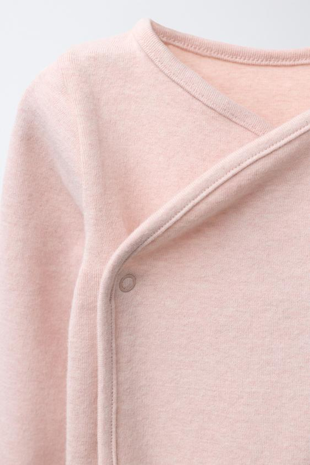 ZARA КОМПЛЕКТ БОДИ И ПОЛЗУНКОВ МЕЛАНЖ, РОЗОВЫЙ МЕЛАНЖ